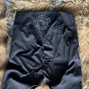 Gymshark Black Scrunch Back High-Waist Leggings